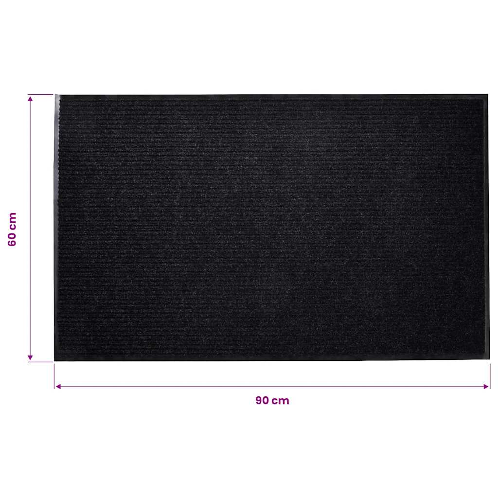 Zerbino Nero 90 x 60 cm in PVC