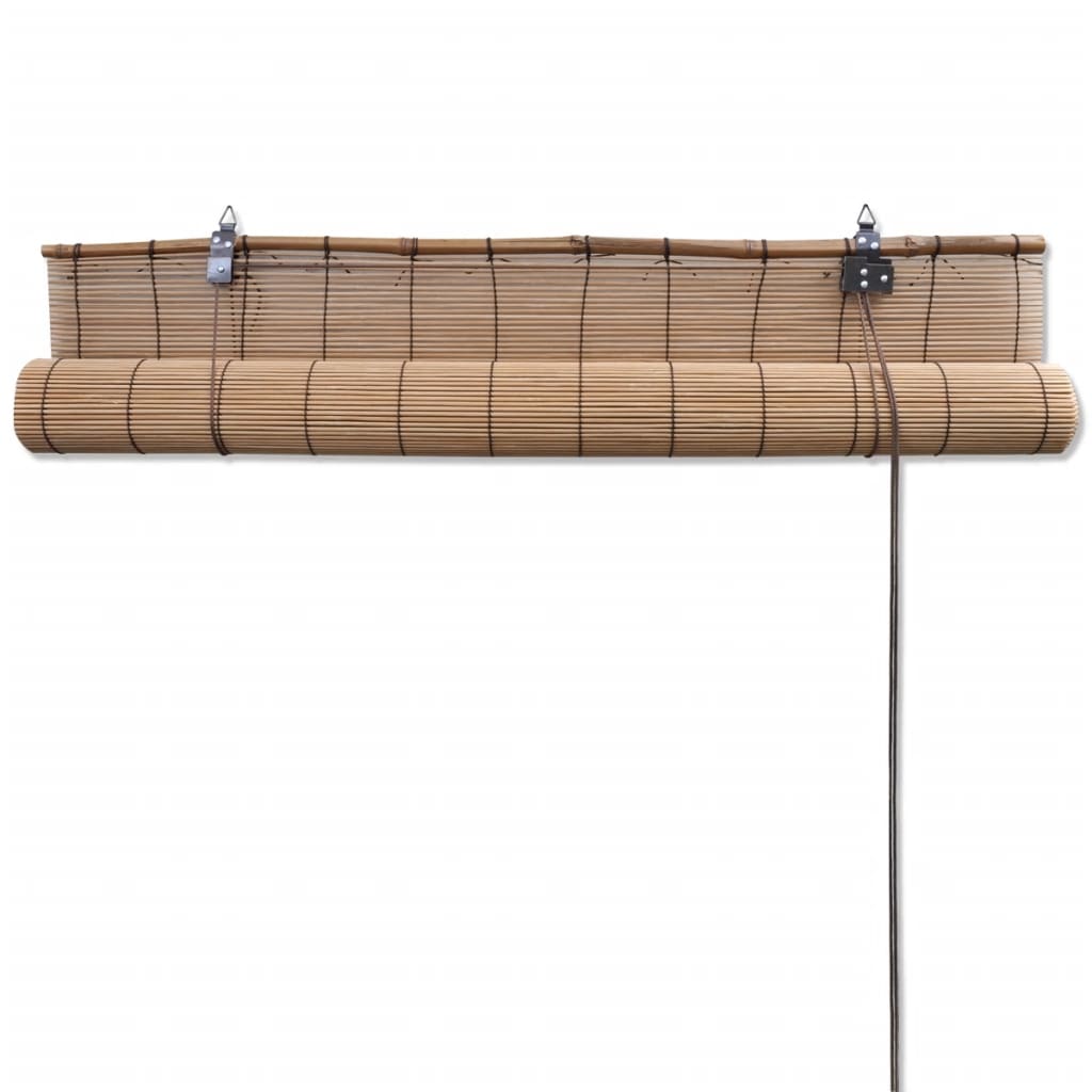 Tende a Rullo in Bambù Marrone 120x220 cm - homemem39