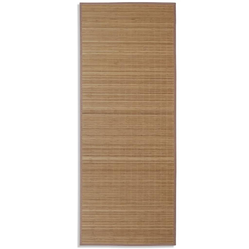 Tappeto Rettangolare in Bambù Marrone 80 x 200 cm - homemem39