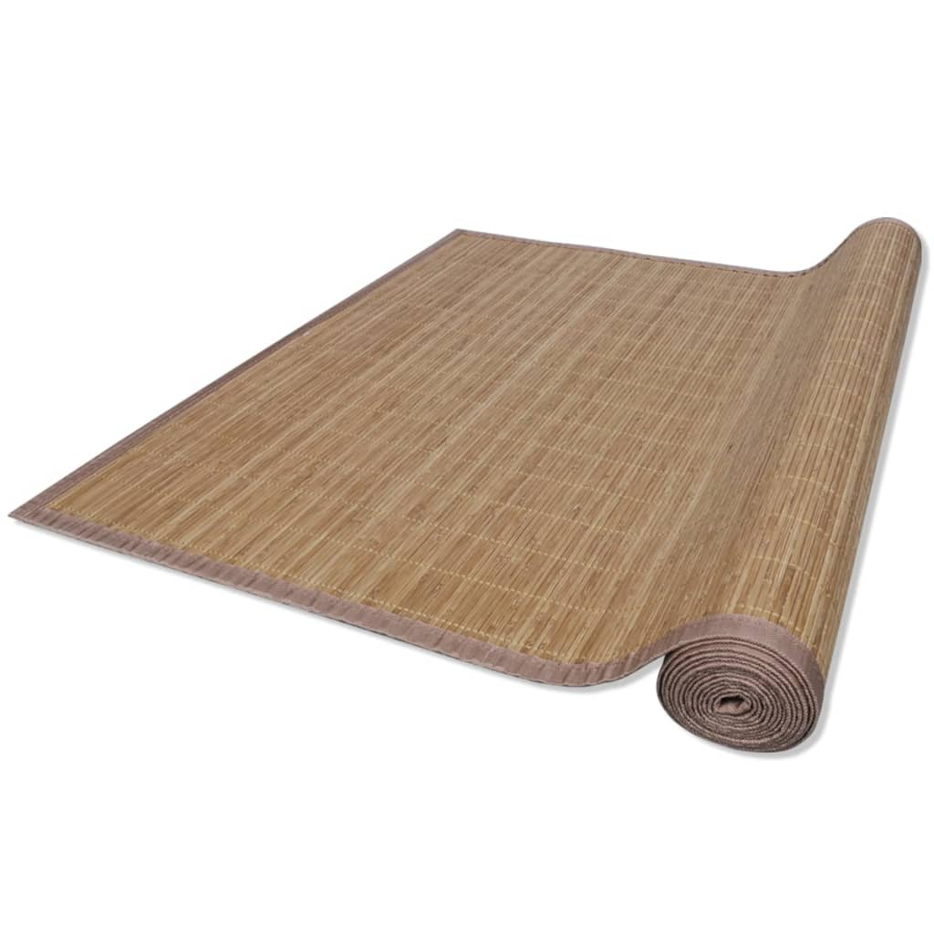 Tappeto Rettangolare in Bambù Marrone 120 x 180 cm - homemem39