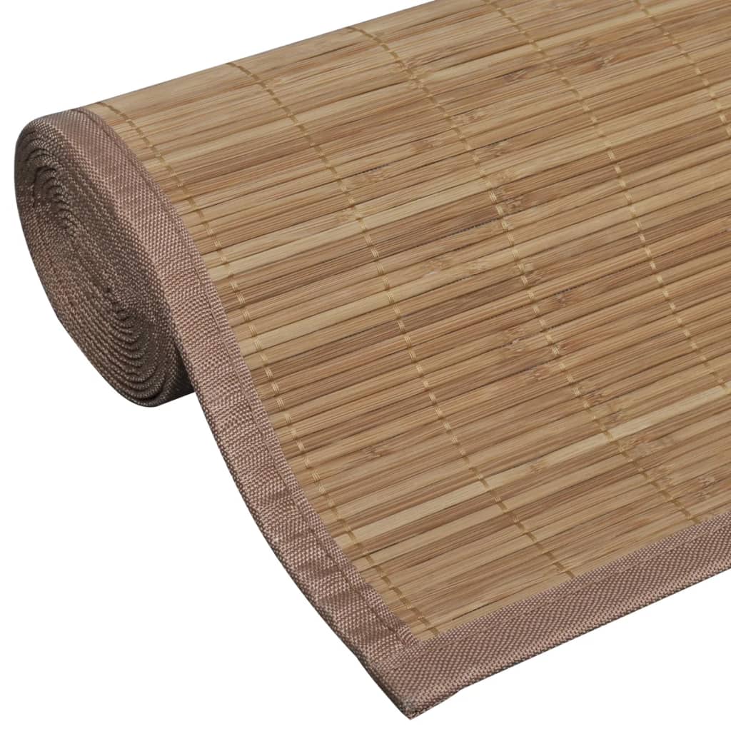 Tappeto Rettangolare in Bambù Marrone 120 x 180 cm - homemem39