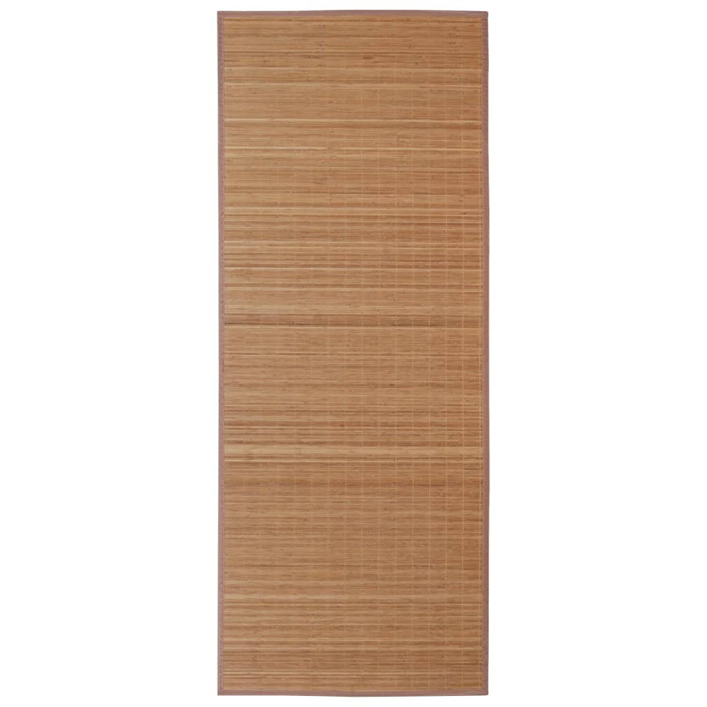 Tappeto Rettangolare in Bambù Marrone 150 x 200 cm - homemem39