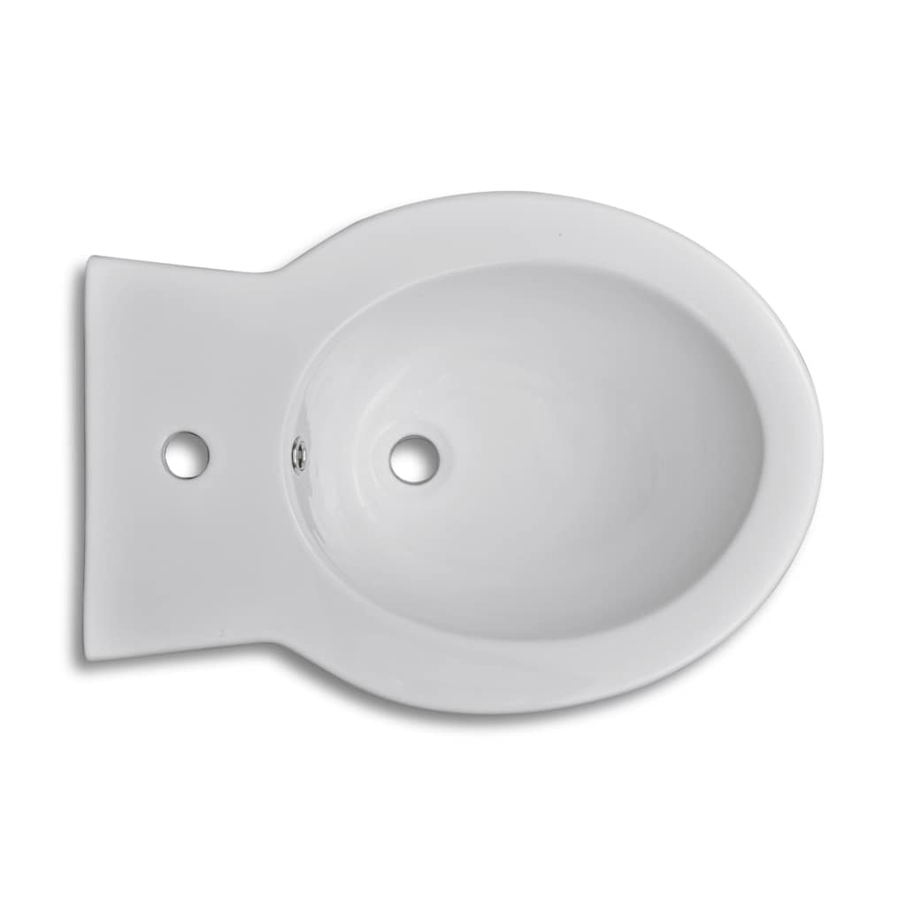 Set Toilette e Bidè in Ceramica Bianca | homemem39