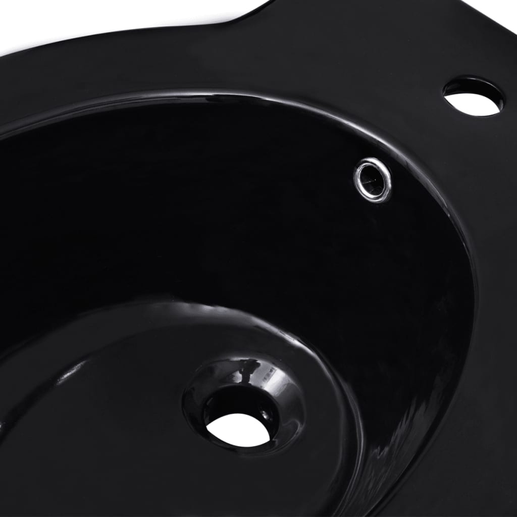 Set Toilette e Bidè in Ceramica Nero - homemem39