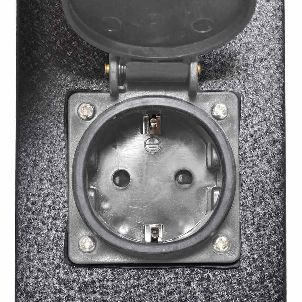 Presa Elettrica da Giardino con Pilastro Nero - homemem39