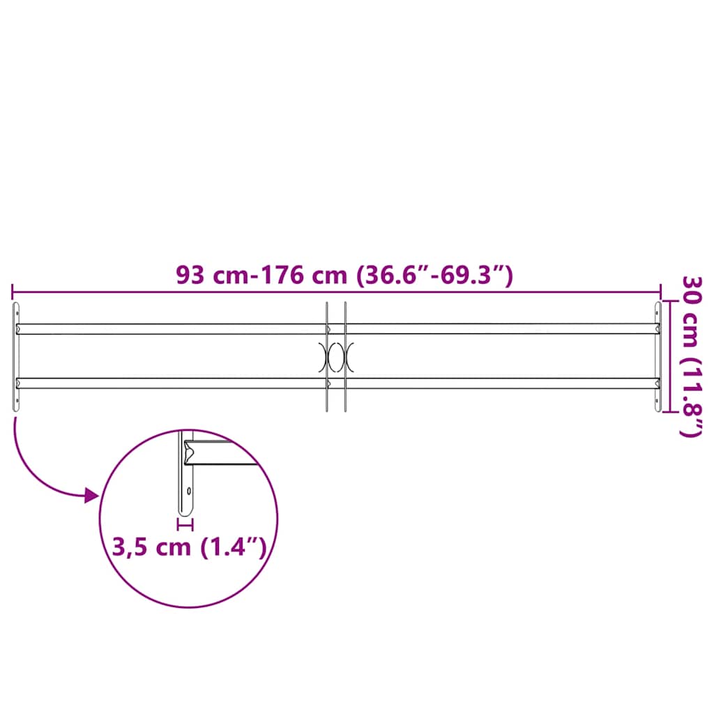 Grate per Finestre Regolabili 2 Barre Trasversali 1000-1500 mm