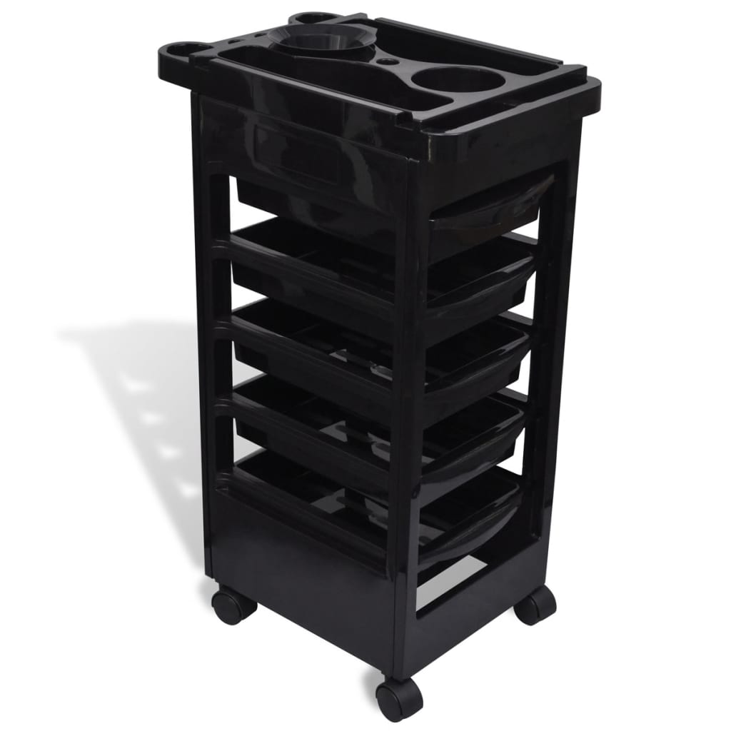 Trolley Portautensili Parrucchiere in Plastica con Ruote - homemem39