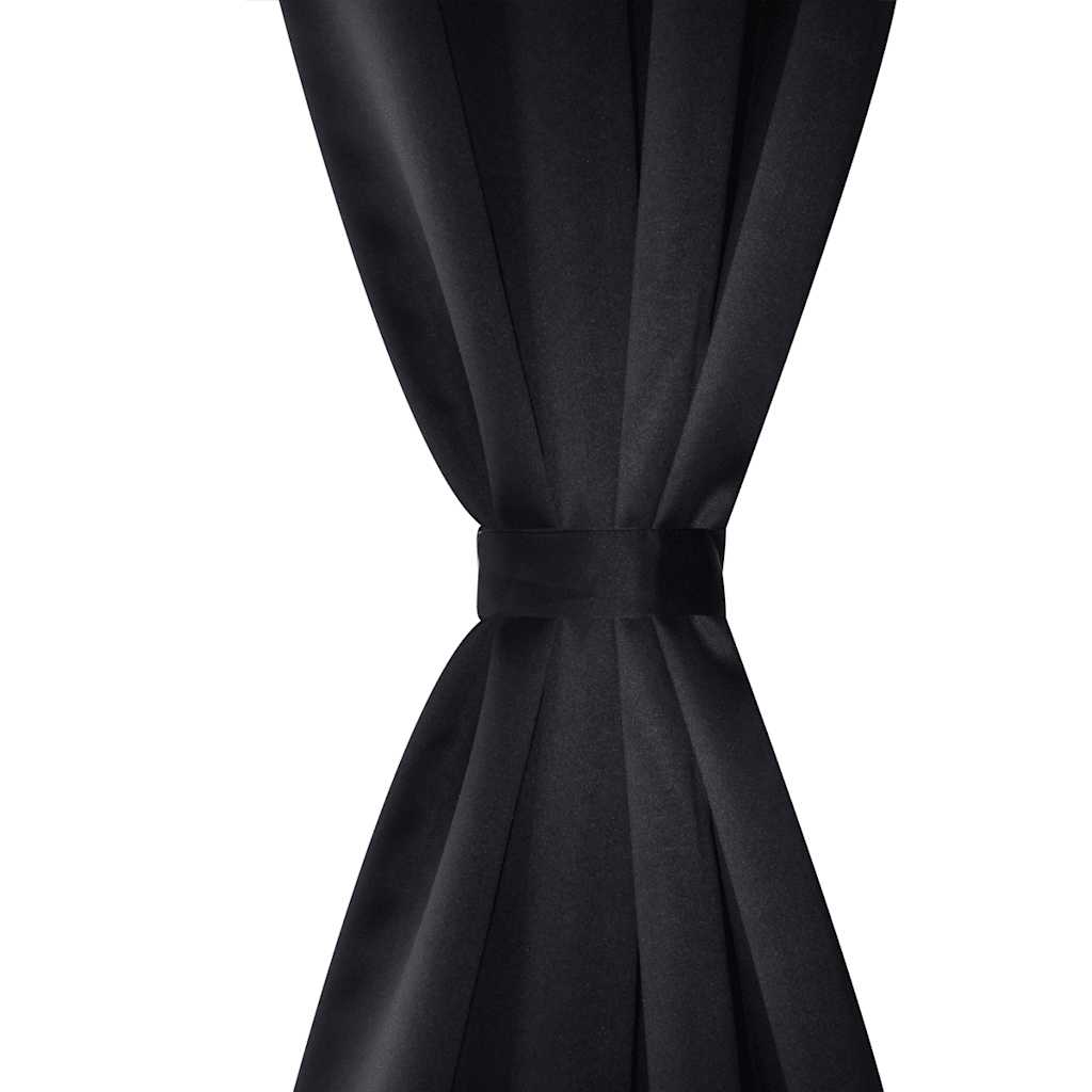 Tenda Termica Oscurante Foderata Nera Blackout 135 x 245 cm 2 pz | homemem39