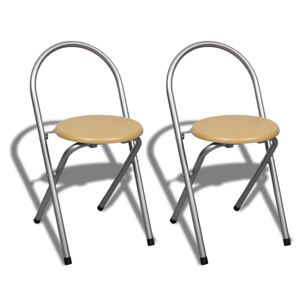 Set da Bar Pieghevole per Colazione con 2 Sgabelli - homemem39