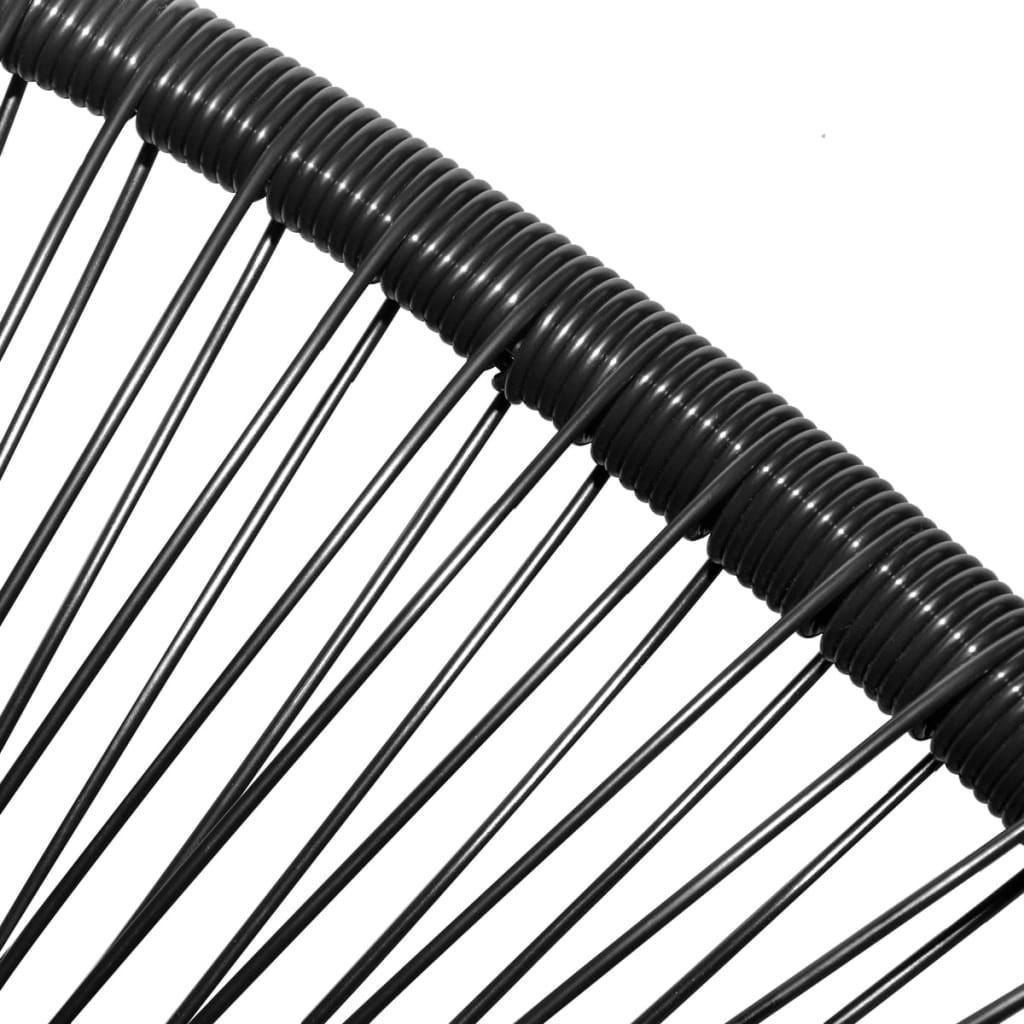 Sedia da Giardino Acapulco in Polyrattan Nera - homemem39