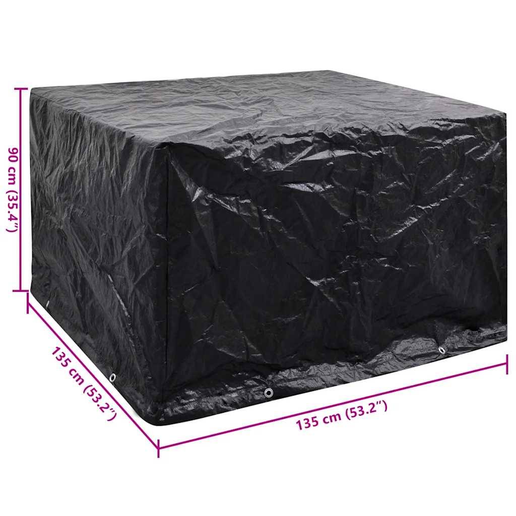 Copertura per Mobili da Giardino con 8 Occhielli 135x135x90 cm | homemem39