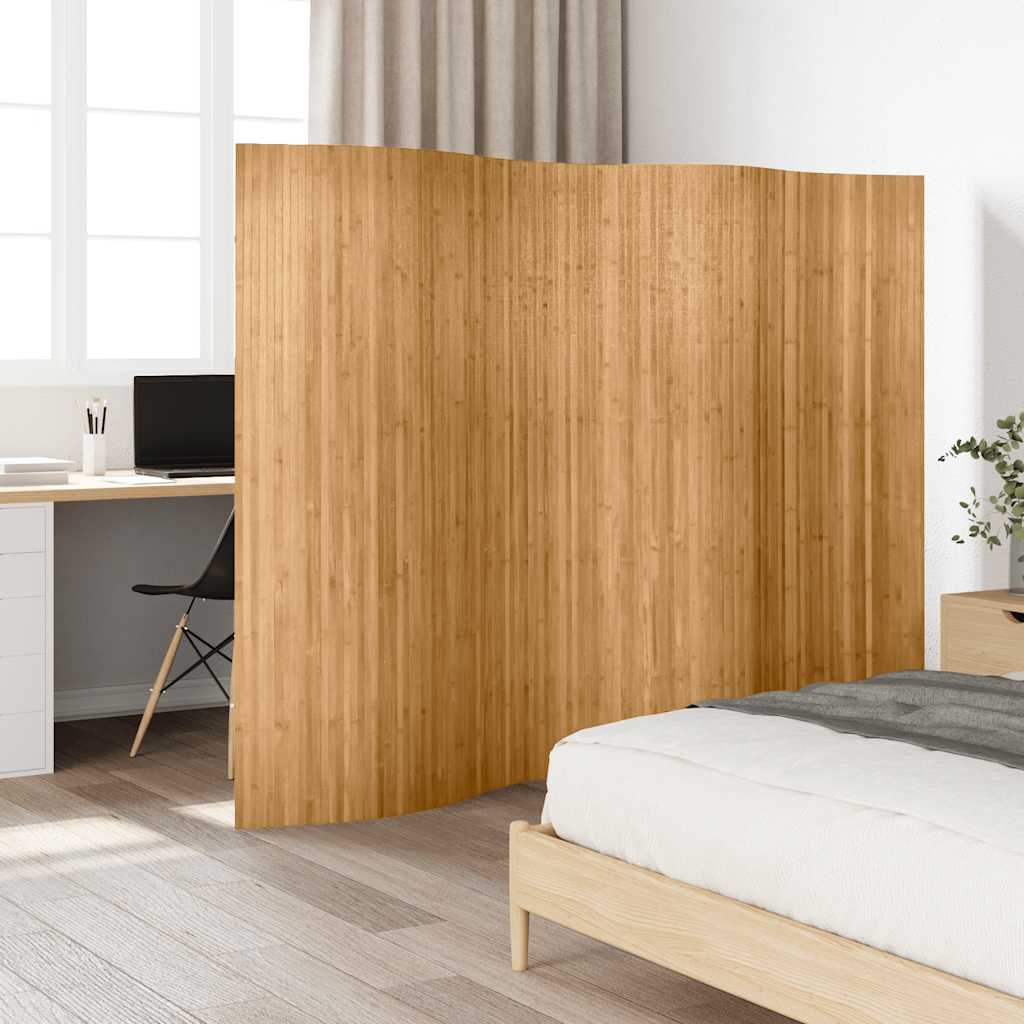 Pannello Divisore per la Stanza in Bambù Naturale 250x165 cm