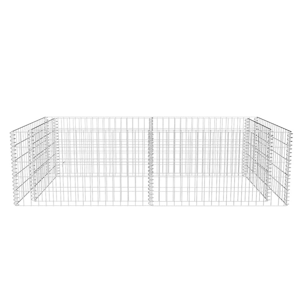 Gabbione Fioriera in Acciaio Zincato 180x90x50 cm - homemem39