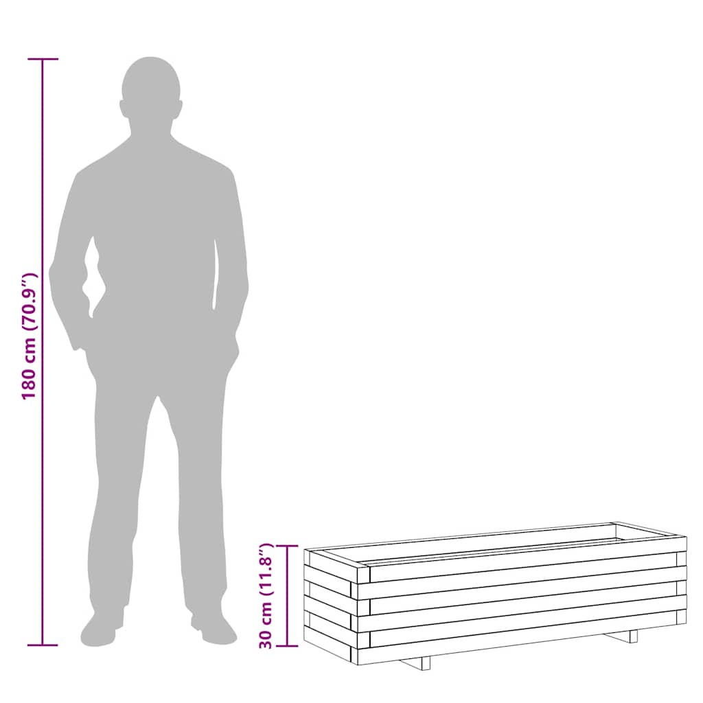 Letto Rialzato 120x40x30 cm in Legno Rettangolare