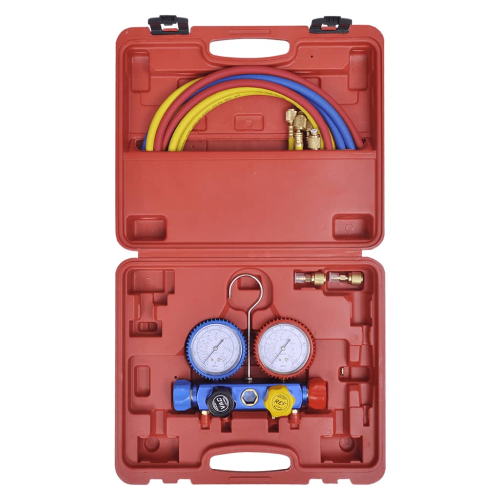 Set Manometro a 4 Vie con Custodia - homemem39