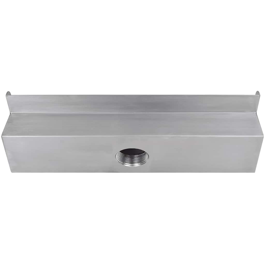 Fontana a Cascata per Giardino Rettangolare Acciaio Inox 45 cm - homemem39