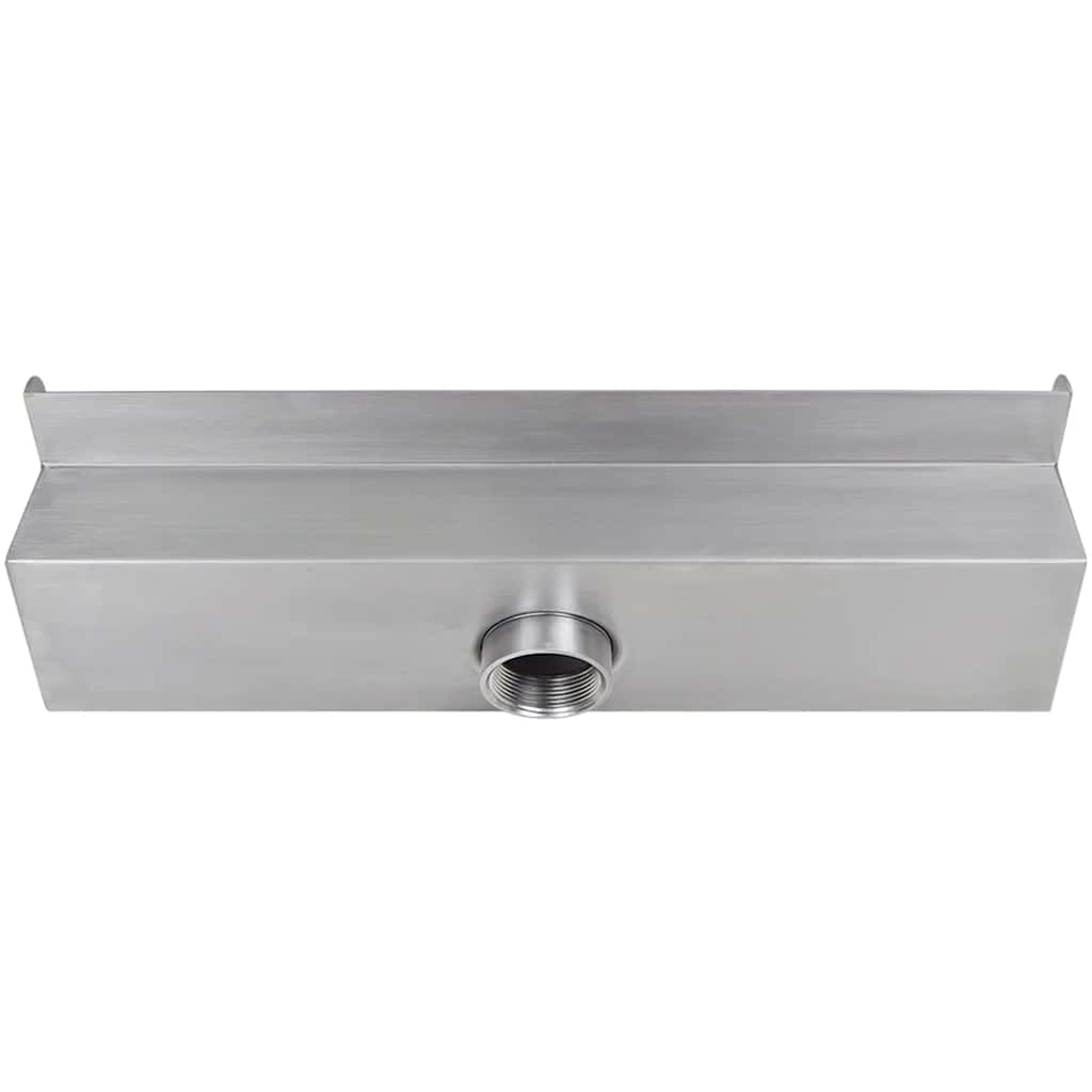 Cascata per Laghetto Rettangolare con LED in Acciaio Inox 45 cm - homemem39