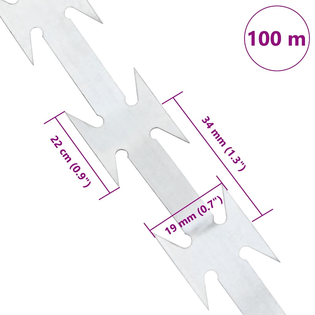 Filo Spinato BTO-22 100 m in Acciaio | homemem39