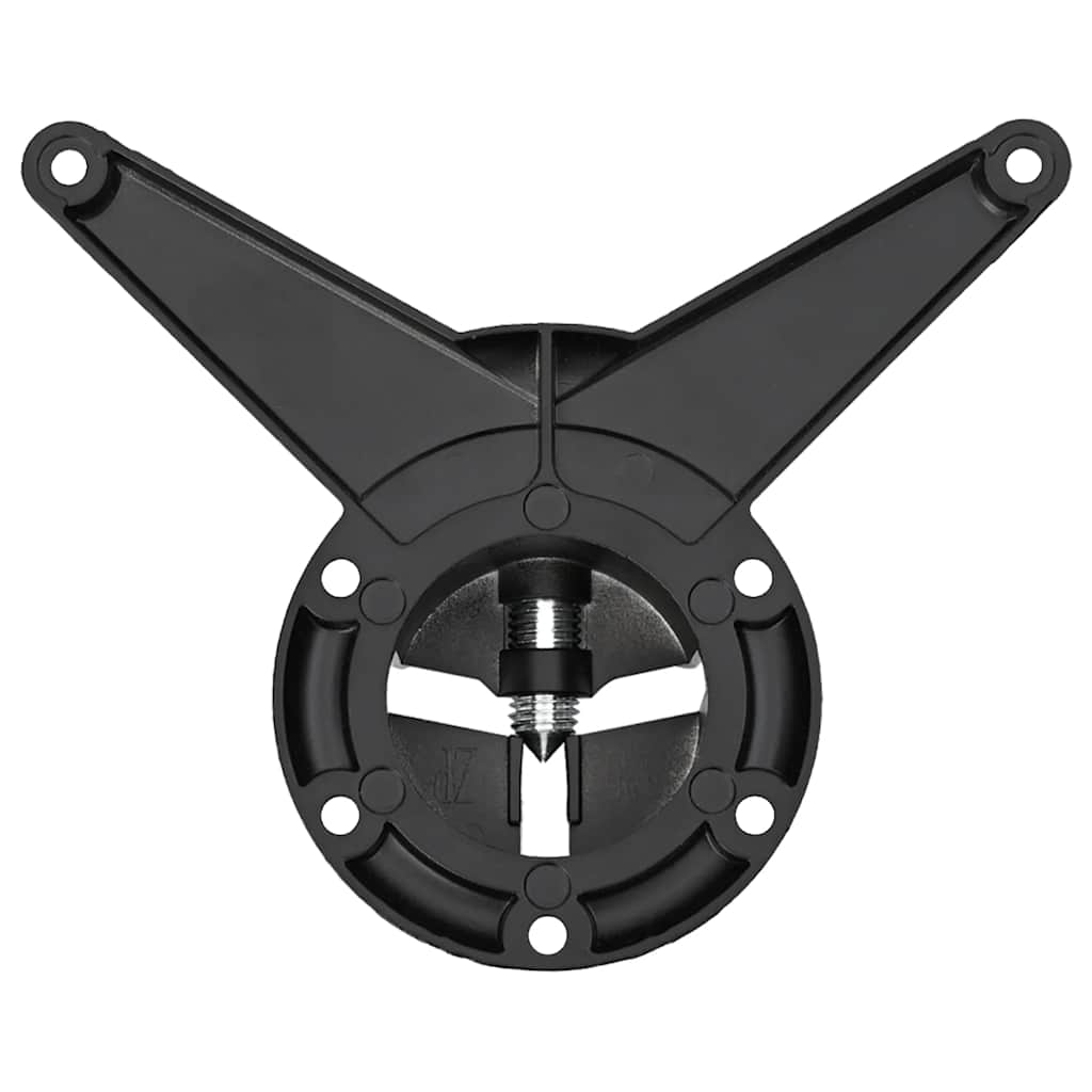 Set Gambe per Tavolo 4 pz Nere Regolabili in Altezza 710 mm