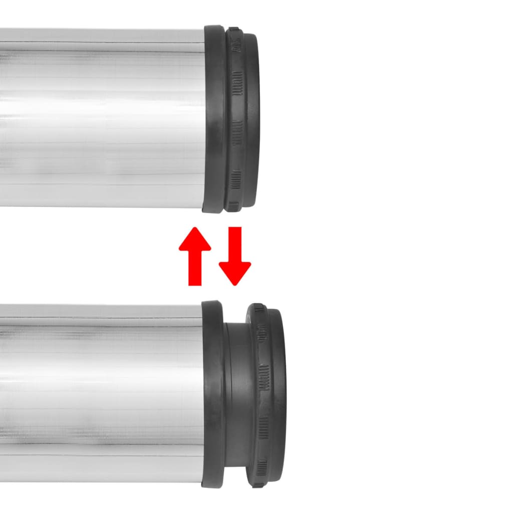 Set Gambe Tavolo 4 pz in Nickel Spazzolato Regolabili 1100 mm - homemem39