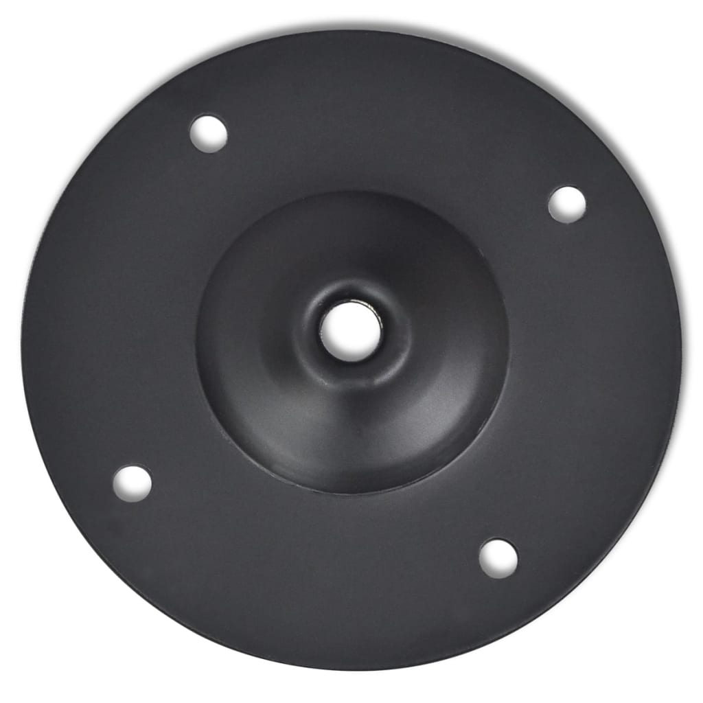Gambe Telescopiche per Tavolo 2 pz Nere 710 mm-1100 mm