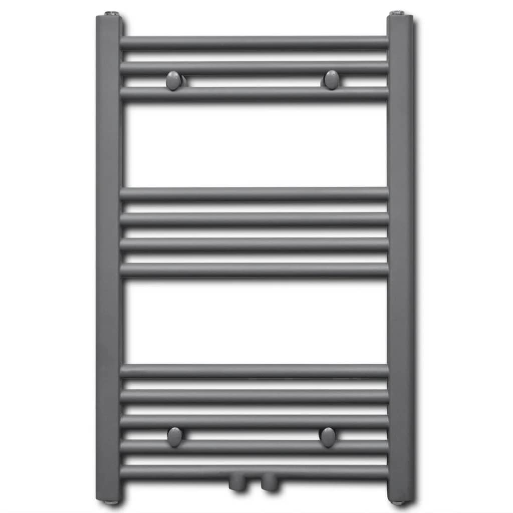 Radiatore Centrale Portasciugamano Dritto Grigio 500 x 764 mm - homemem39