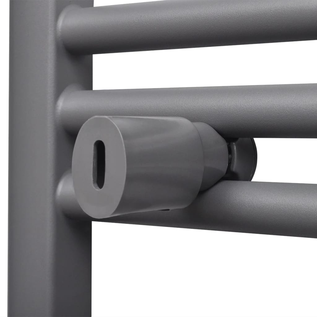Radiatore Centrale Portasciugamano Dritto Grigio 600 x 1160 mm - homemem39