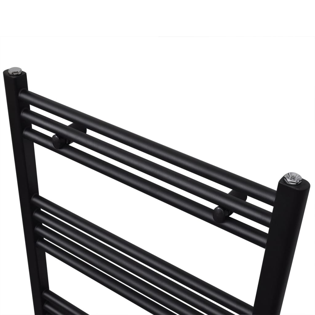Radiatore Centrale Portasciugamano Dritto Nero 500 x 764 mm - homemem39