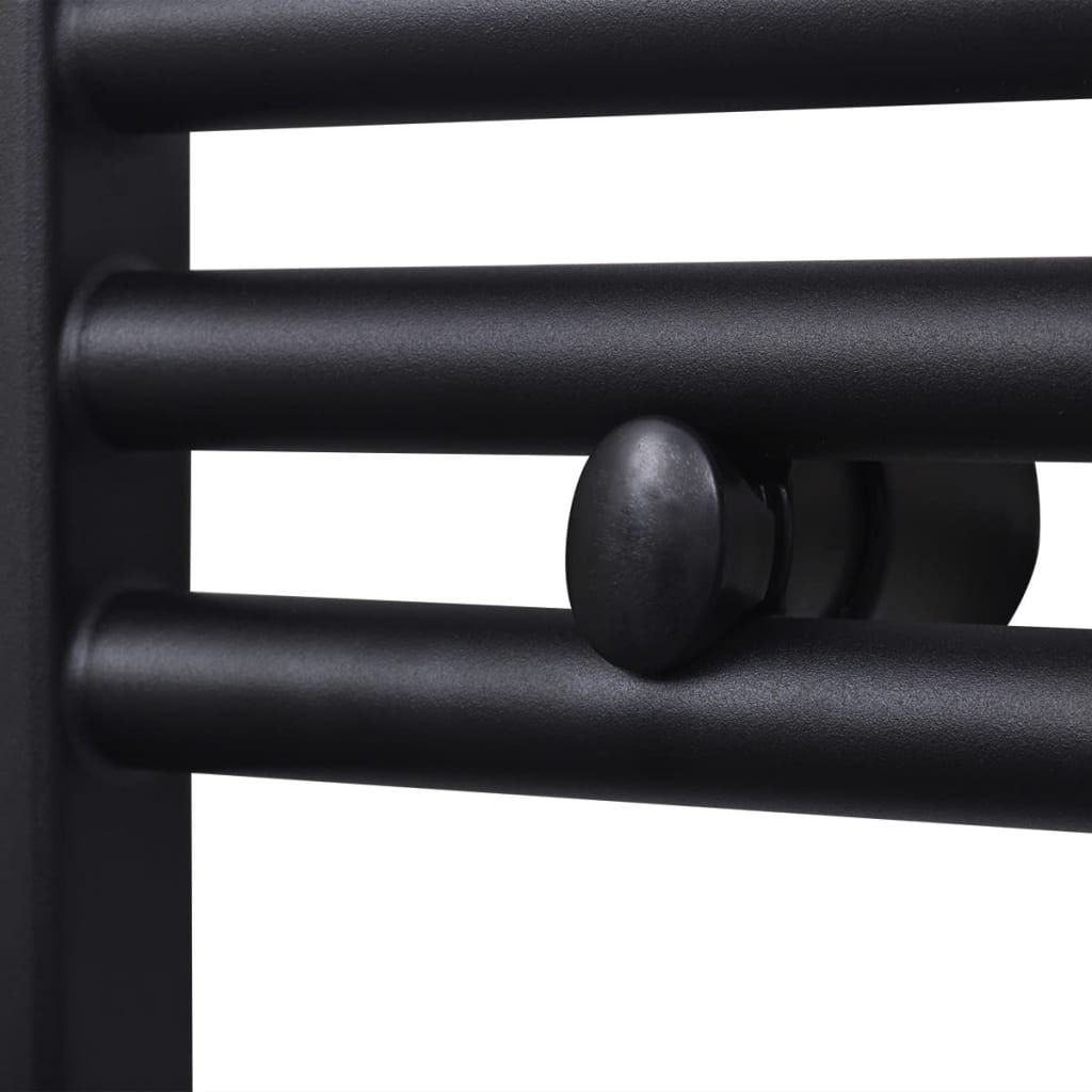 Radiatore Centrale Portasciugamano Dritto Nero 500 x 764 mm - homemem39