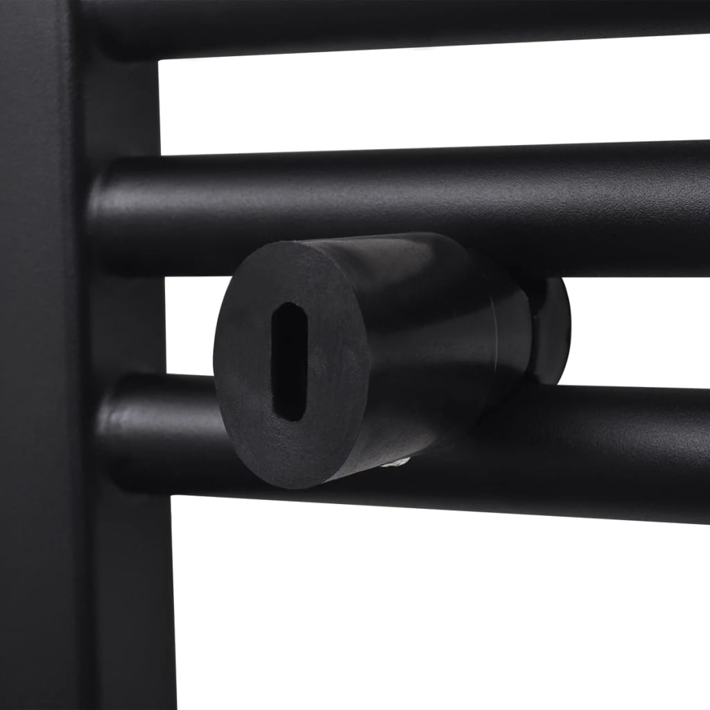 Radiatore Centrale Portasciugamano Dritto Nero 500 x 764 mm - homemem39
