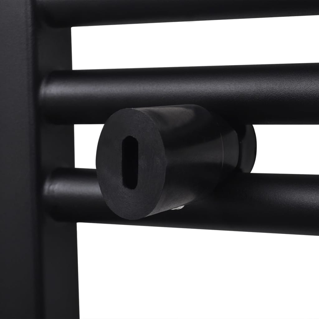 Radiatore Centrale Portasciugamano Curvo Nero 500 x 764 mm - homemem39