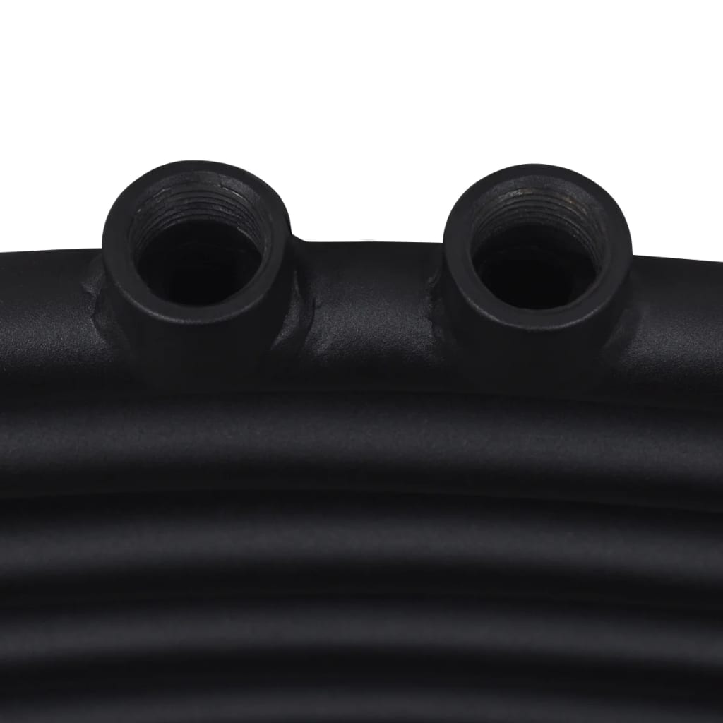 Radiatore Centrale Portasciugamano Curvo Nero 500 x 764 mm - homemem39