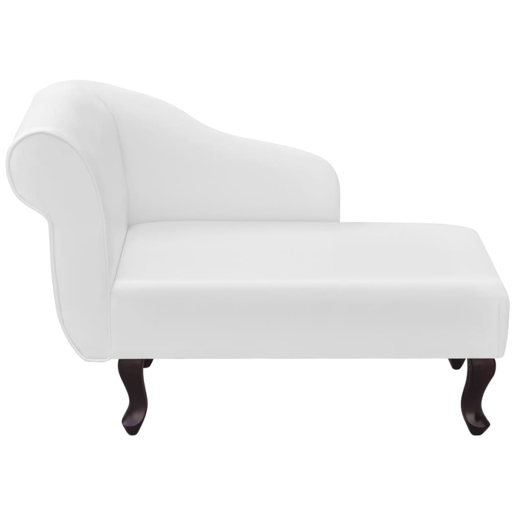 Sedia a Sdraio Bianca in Similpelle - homemem39