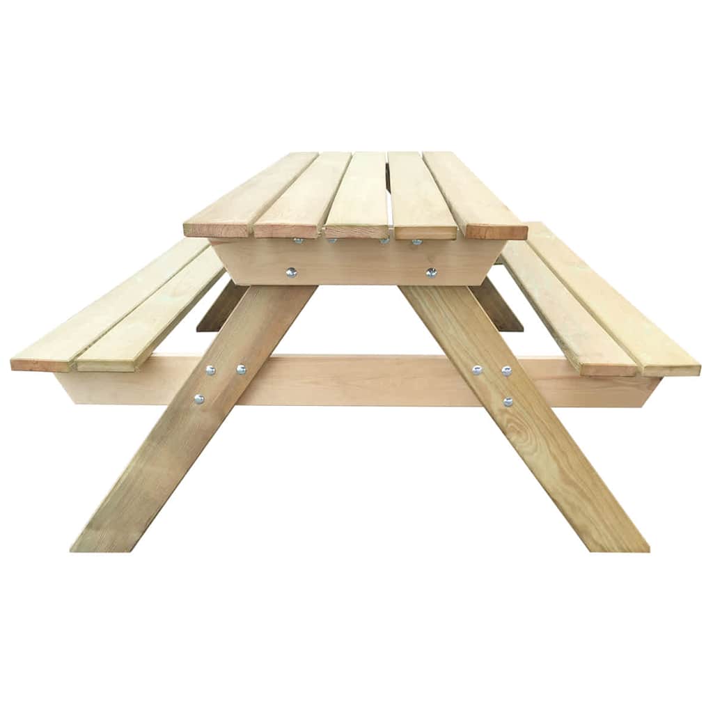 Tavolo da Picnic 150x135x71,5 cm in Legno | homemem39