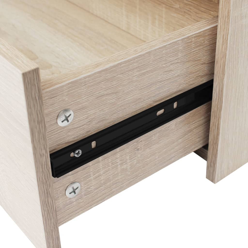 Credenza con 4 Cassetti 60x30,5x71 cm Colore Rovere - homemem39