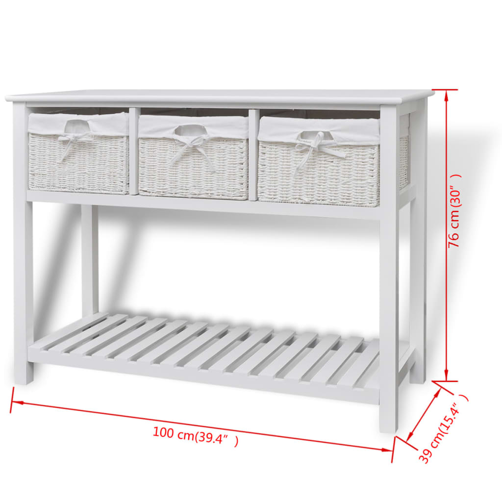 White sideboard
