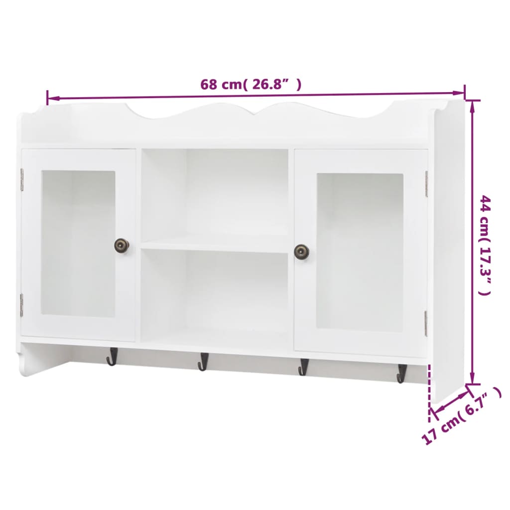 Mobile Pensile in MDF Porta DVD/Libri/Bicchieri | homemem39