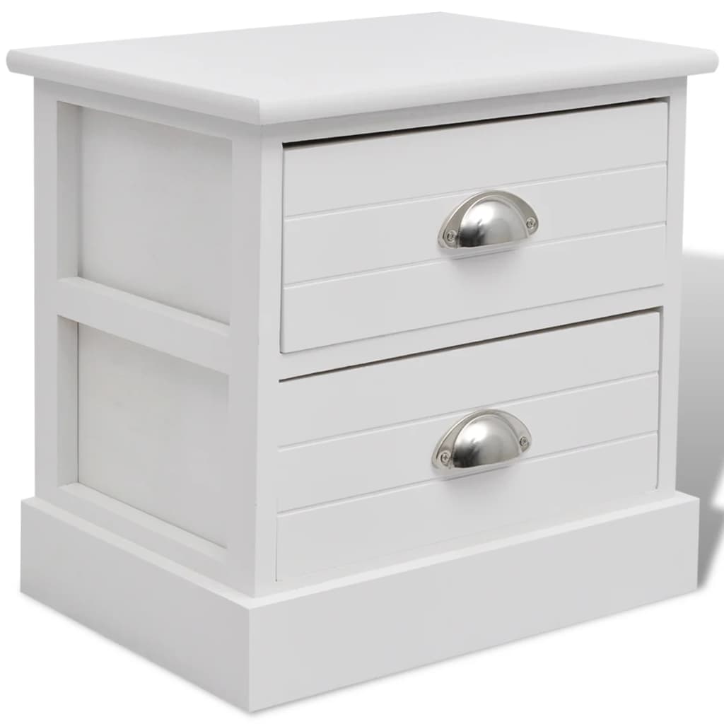 Comodino In Stile Francese Bianco - homemem39