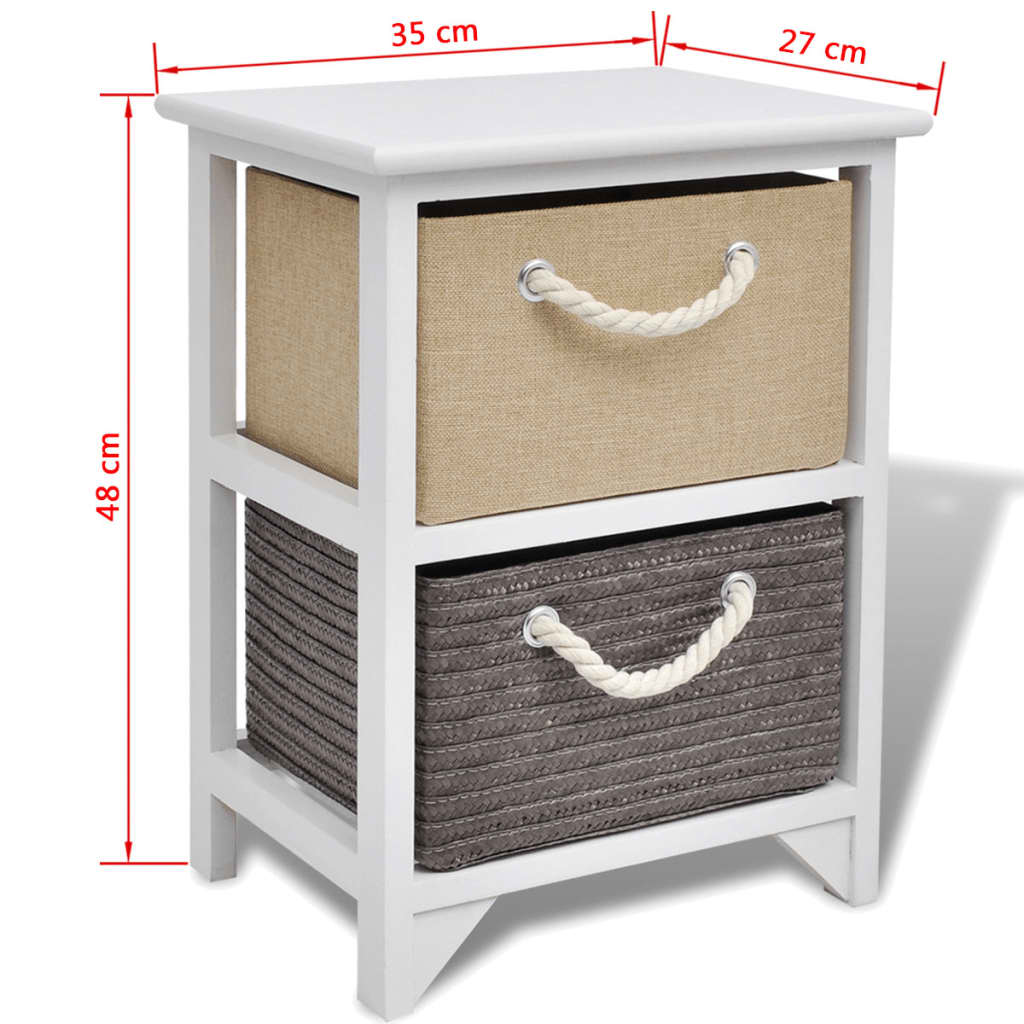 Comodini 2 pz in Legno | homemem39