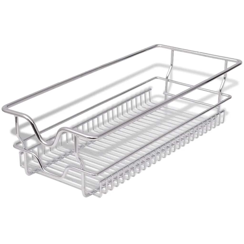 Cestelli a Rete Scorrevoli 2 pz Argento 300 mm - homemem39