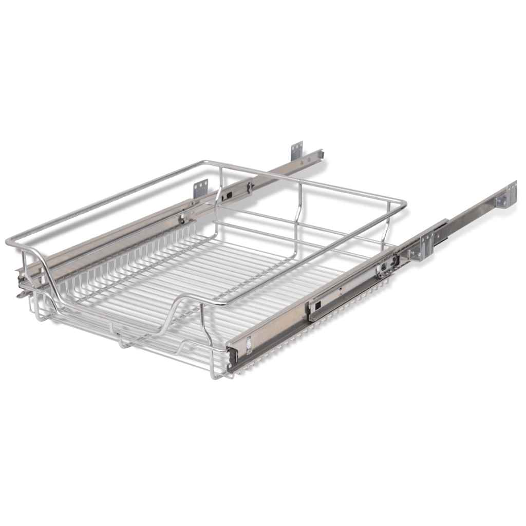 Cestelli a Rete Estraibili 2 pz 500 mm Argentati - homemem39