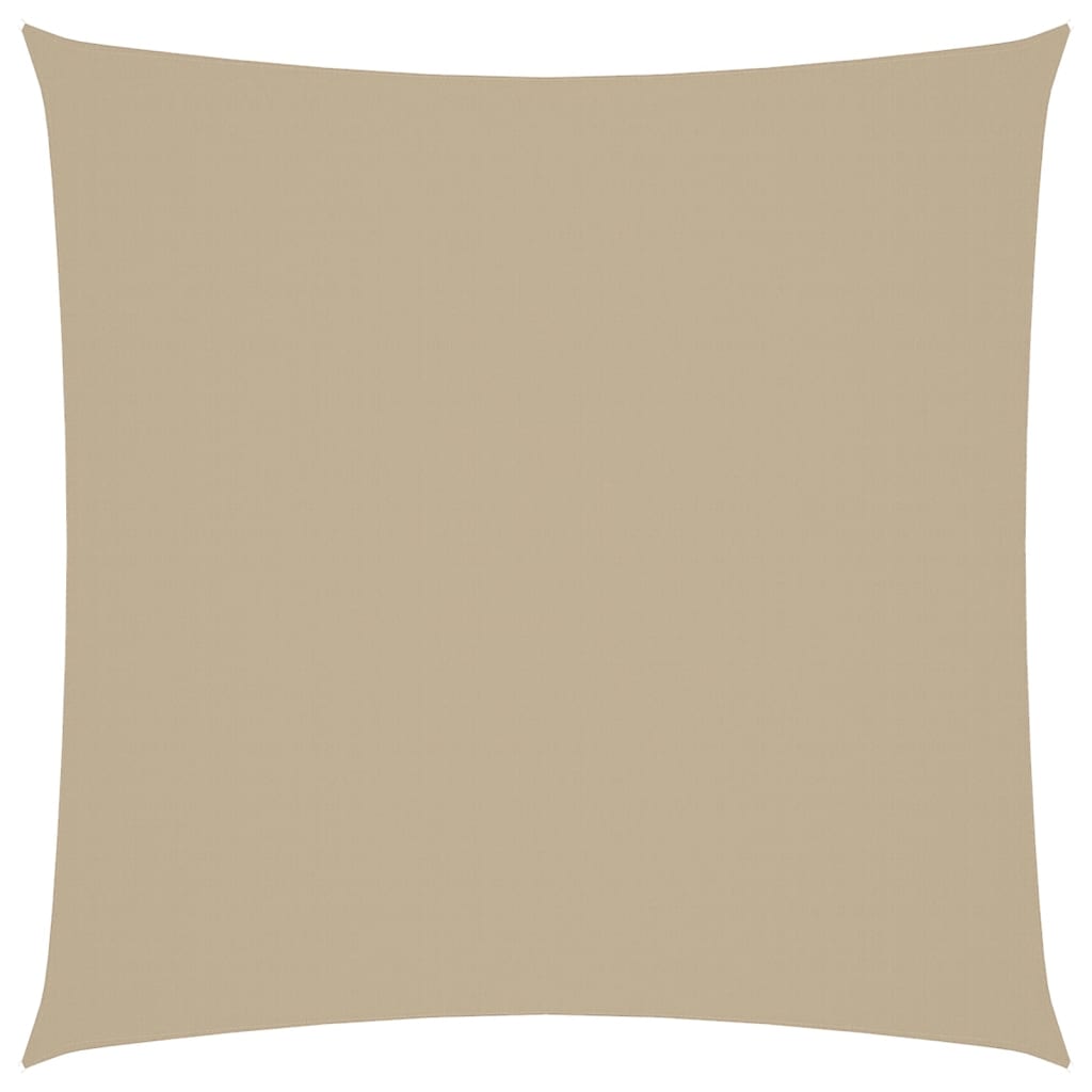 Square Oxford Canvas Sail Shade 3.6x3.6 m Beige