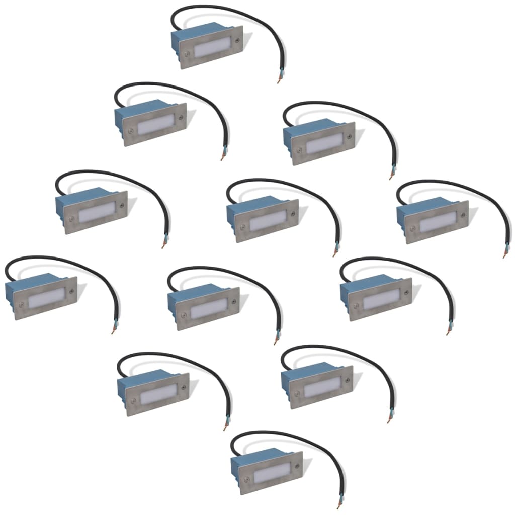 Lampade da Incasso a LED 12 pz per Scale 44x111x56 mm - homemem39