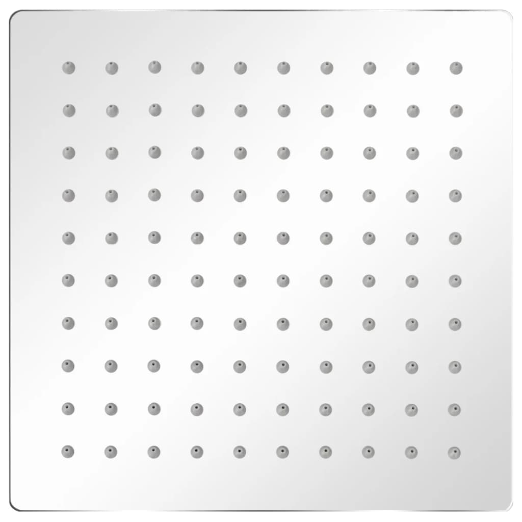 Testa Doccia a Pioggia in Acciaio Inossidabile 20x20cm Quadrata