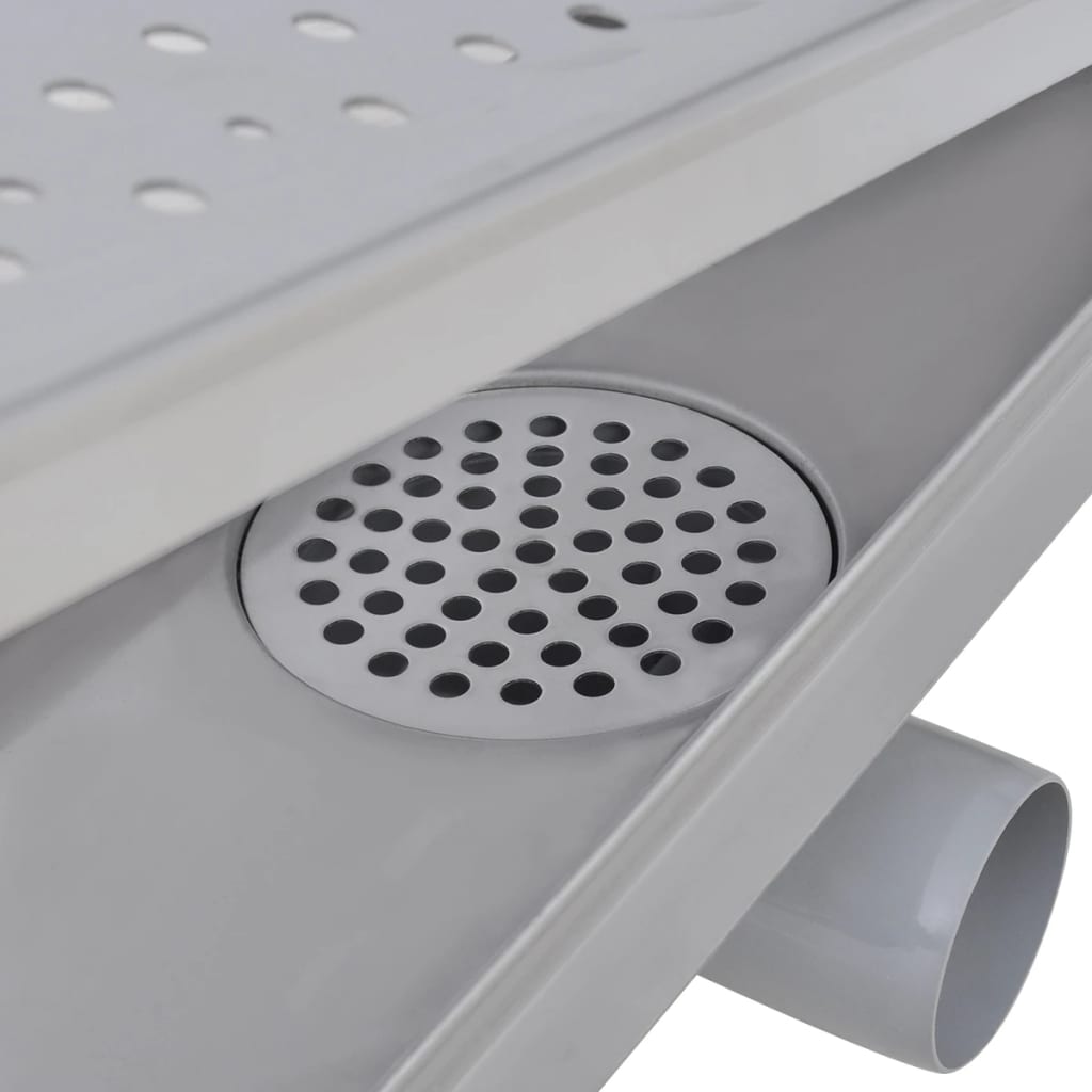 Canaletta di Drenaggio per Doccia a Bolle 1030x140mm in Acciaio - homemem39