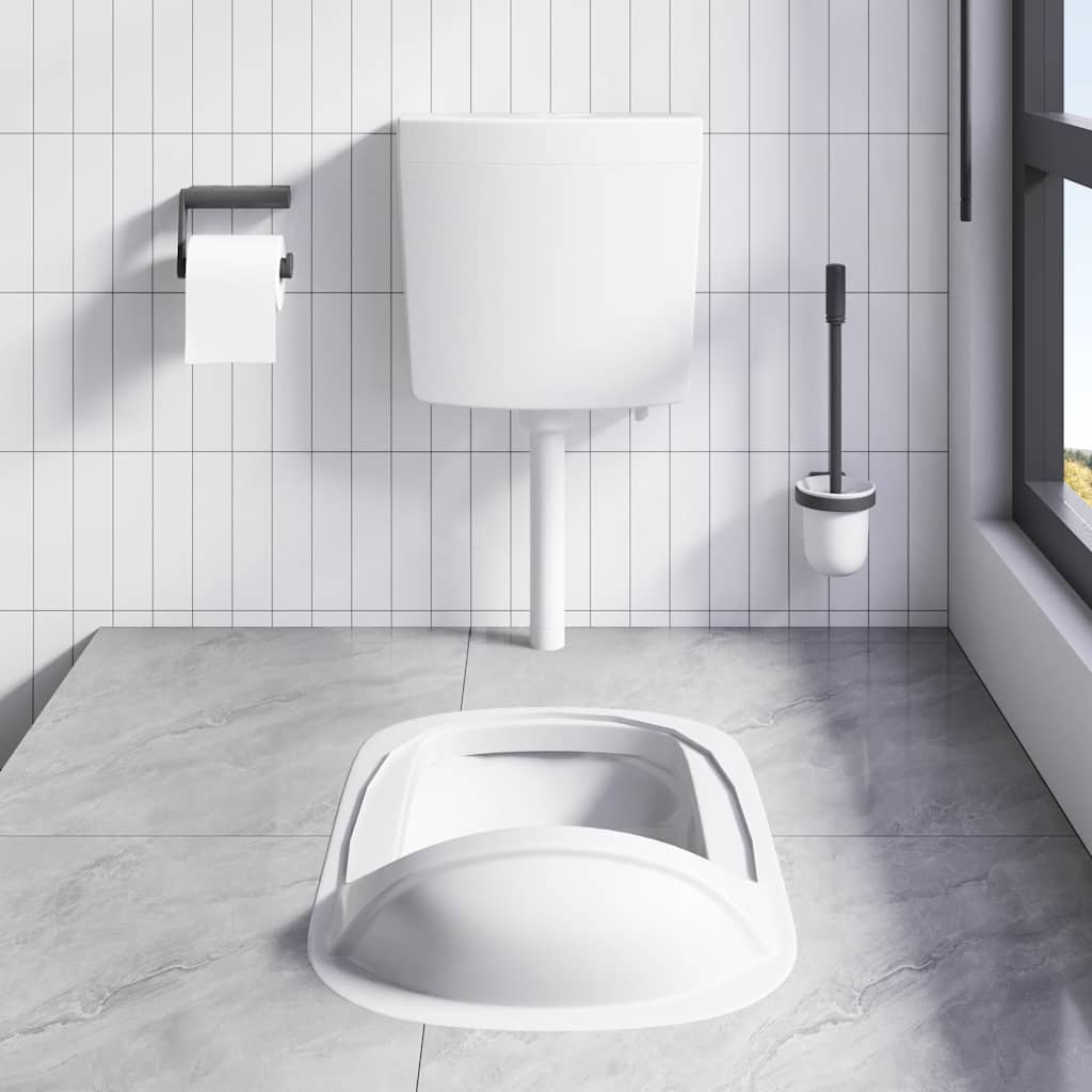 Sciacquone WC con Ingresso Acqua dal Basso 3/6 L Bianco - homemem39