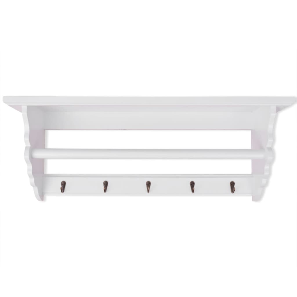 Appendiabiti in MDF bianco in stile barocco - homemem39