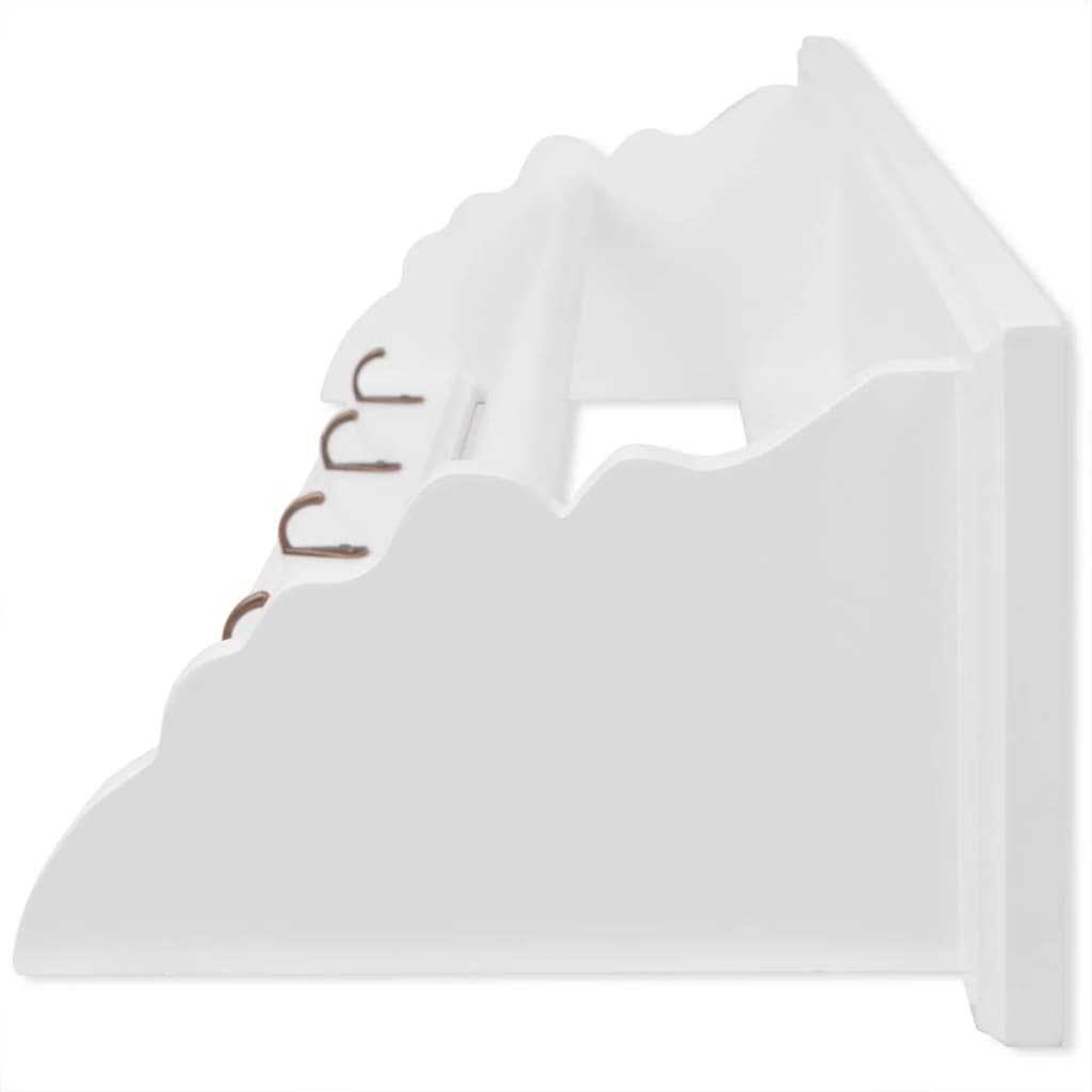 Appendiabiti in MDF bianco in stile barocco - homemem39