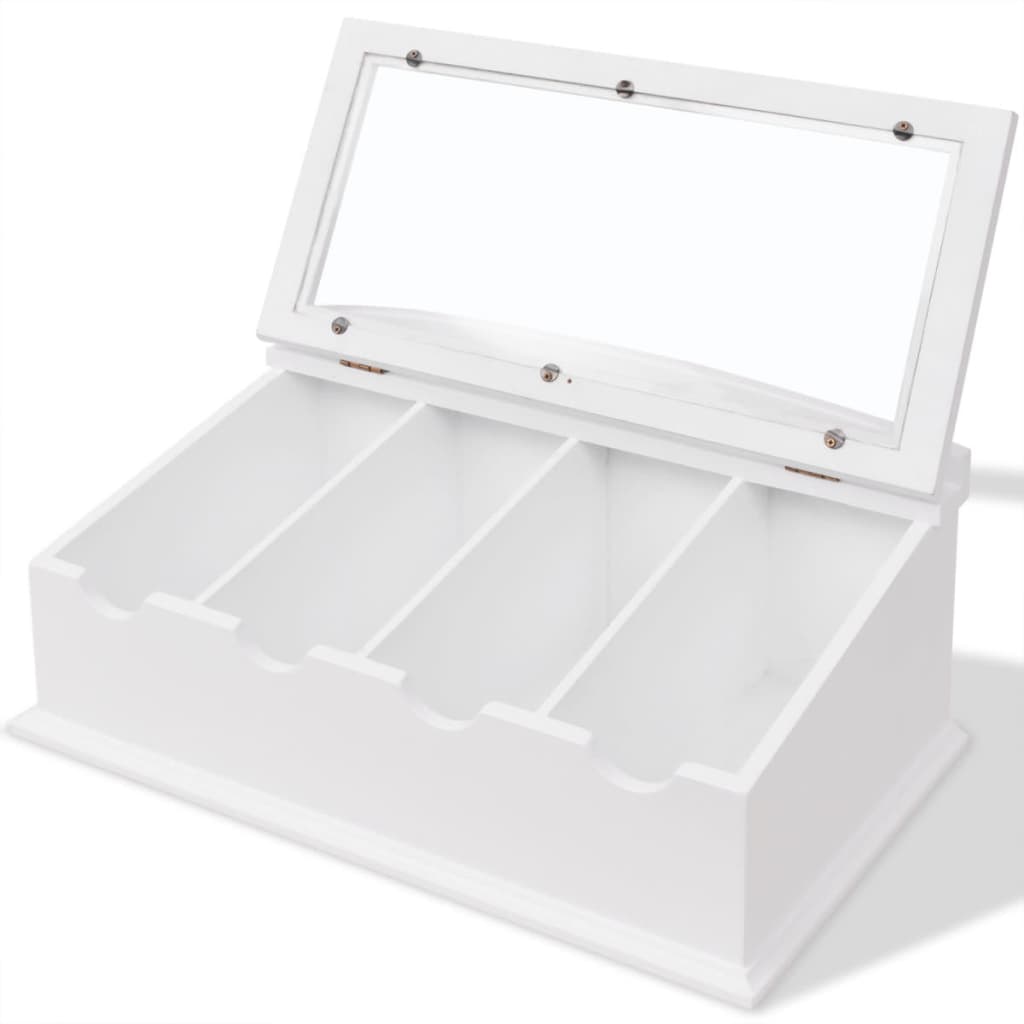 Portaposate in MDF Bianco in Stile Barocco - homemem39