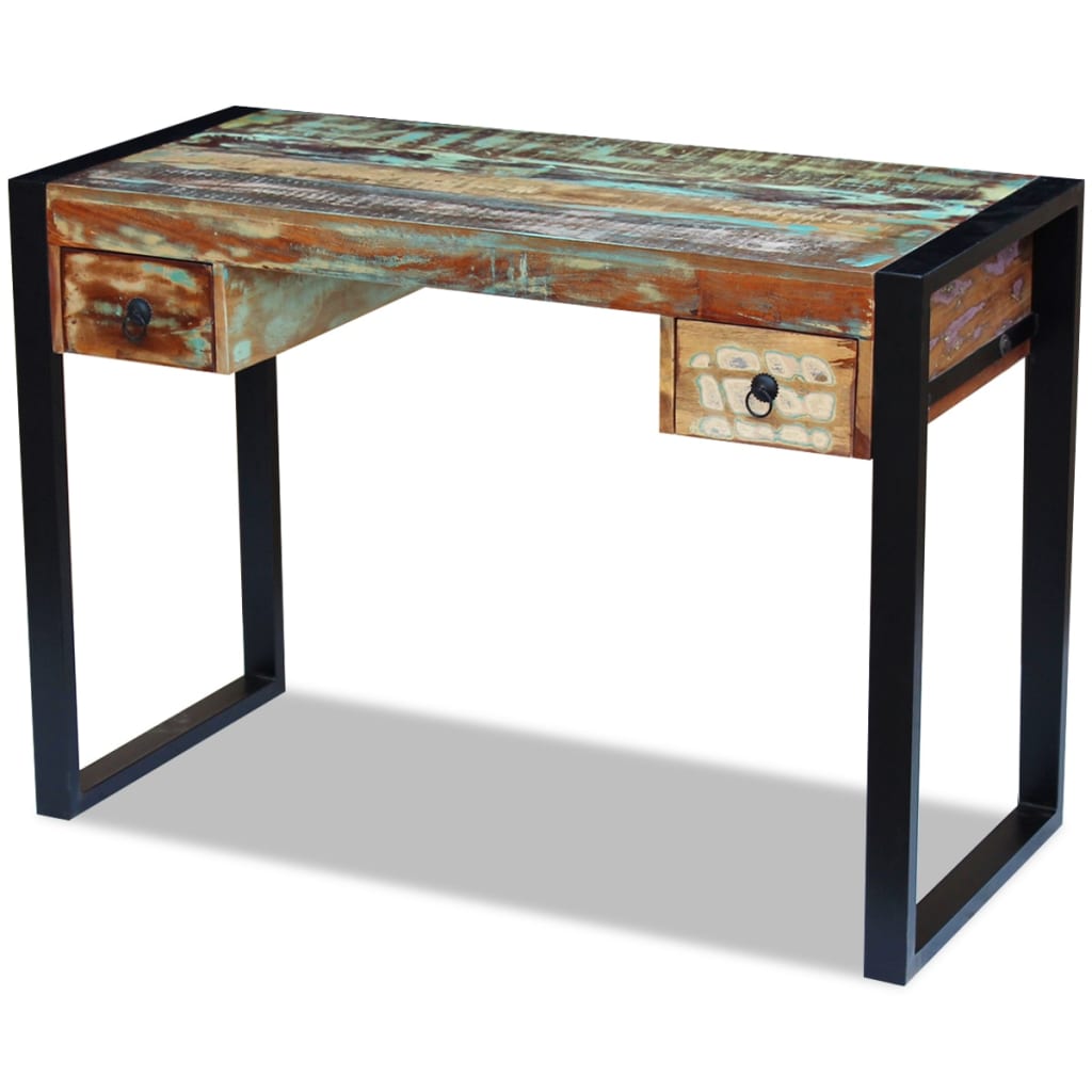Scrivania in Legno Massello Anticato - homemem39